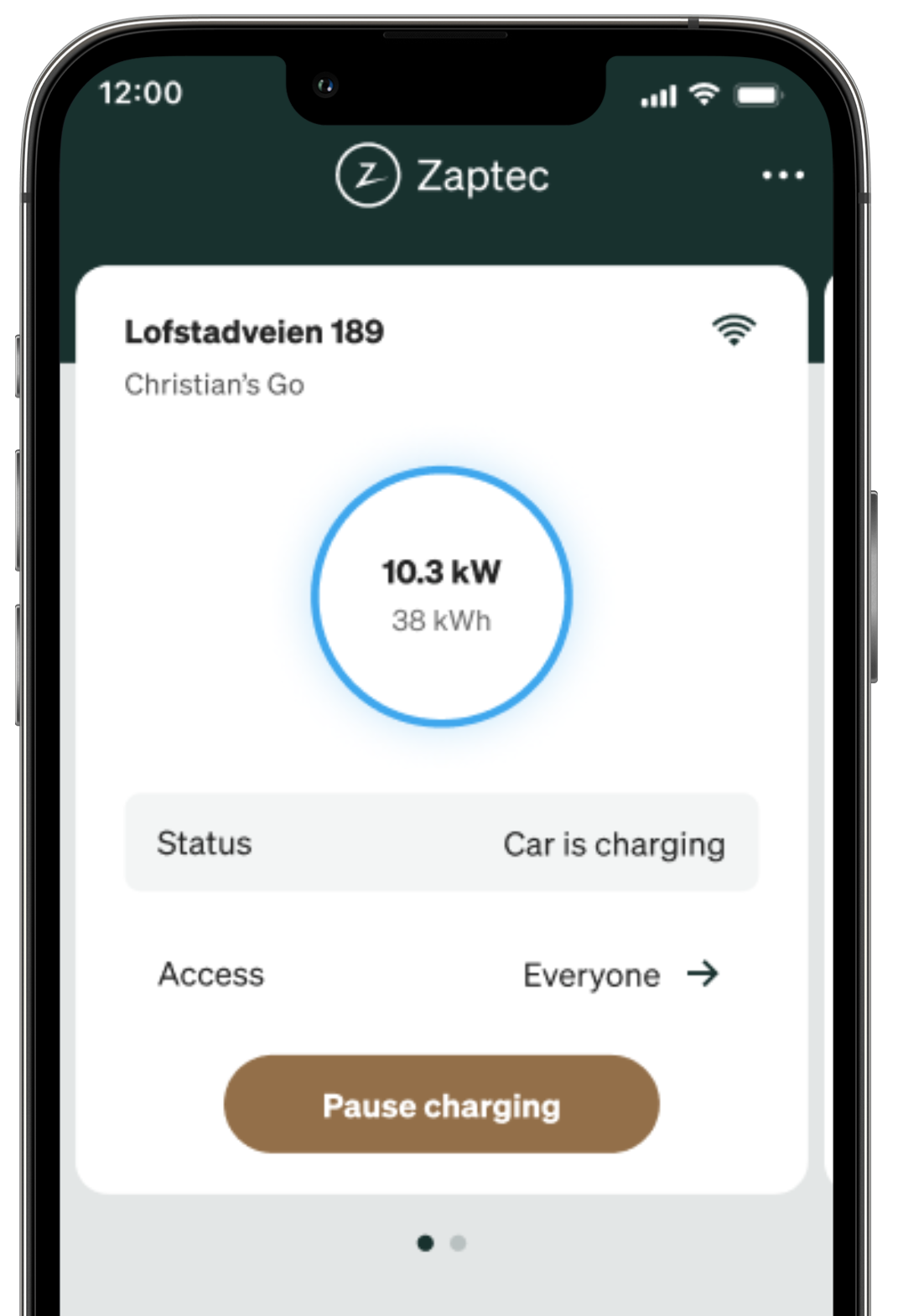 zaptec-app-problemen